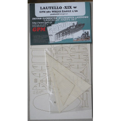 Lautello – Viduržemio jūros kabotažinio plaukiojimo krovininis burlaivis - lazeriu pjautos detalės ir audeklinės burės