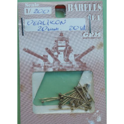 „Oerlikon“ 20 mm – metaliniai tekinti vamzdžiai