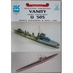HMS „Vanity“ – eskortinis minininkas ir „U 505“ – povandeninis laivas
