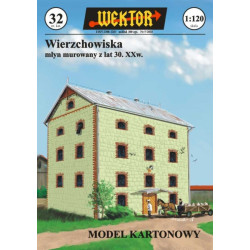 Vierchoviskų XX a. 30 metų mūrinis malūnas (Lenkija)