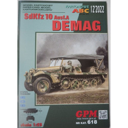 Sd. Kfz. 10 Ausf.A «Demag» – немецкий легкий полугусеничный тягач – набор