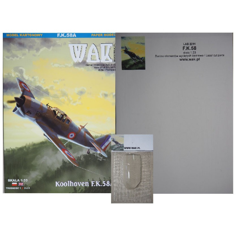 Koolhoven F. K. 58A – голандский/ французский истребитель – набор