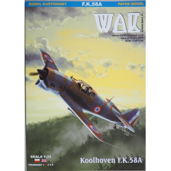 Koolhoven F. K. 58A – голандский/ французский истребитель – набор