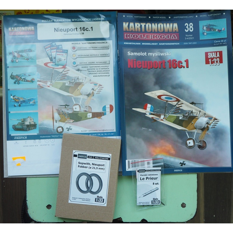 «Nieuport» Nie-16c.1 – французский истребитель – набор