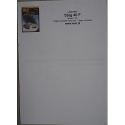StuG 40 Ausf. F – the German self-propelled assault gun - a set