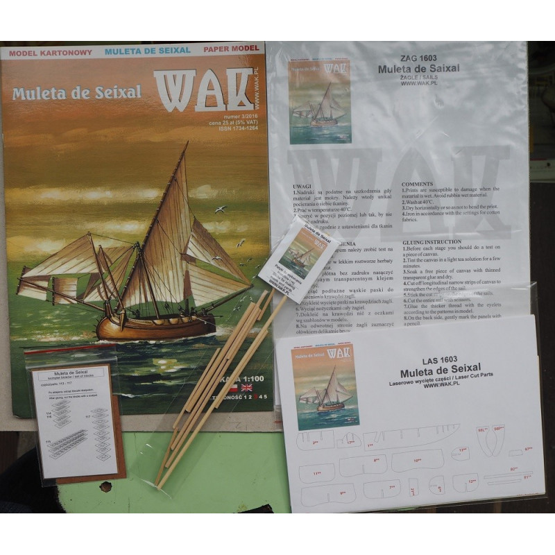 Muleta de Seixal – the Portugal fishing ship from XVI-XX centuries - a kit