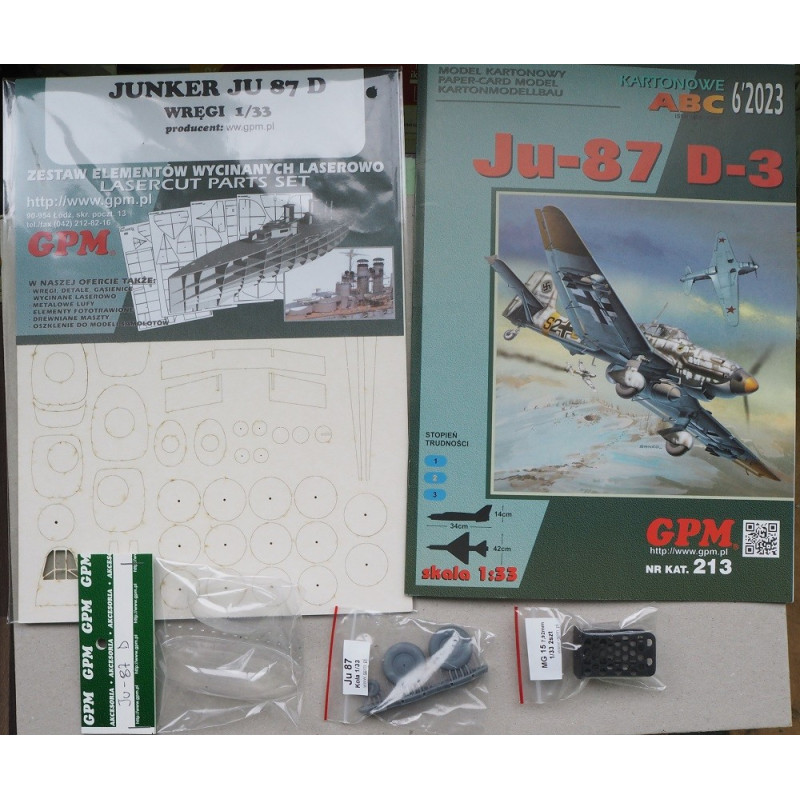 Junkers Ju-87D-3 „Stuka“ – the German diving bomber - a kit
