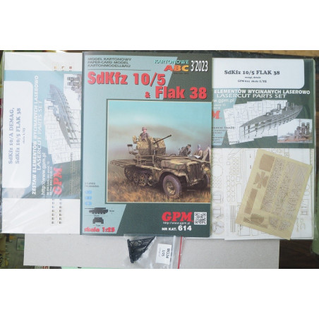 Sd.Kfz. 10/5 с пушкой FLAK 38 – немецкая зенитная установка - набор