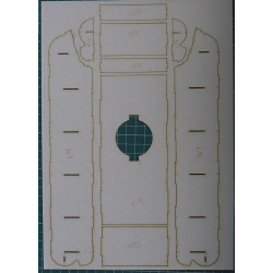 Pz. Kpfw. KV-1b 756(r) – the Soviet/ German heavy tank - а laser cut parts