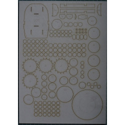 Pz. Kpfw. KV-1b 756(r) – the Soviet/ German heavy tank - а laser cut parts