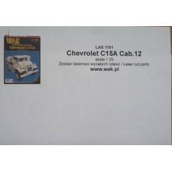 Chevrolet C15A (cabin No.12.) - Chevrolet C15A (cabin No.12.) - Канадский легкий грузовик - цистерна - вырезанные лазером детали