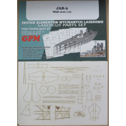 Yakovlev Yak-3 - the USSR/ French fighter - a laser cut parts