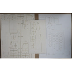 "Mutsuki" - the Japanese destroyer - a laser cut parts