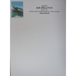 IAR (PZL) P.11f - the Polish/Romanian fighter - a laser cut parts