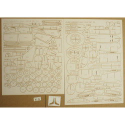 AV-8B "Harrier" II plus - the US vertical takeoff - landing fighter - laser cut parts