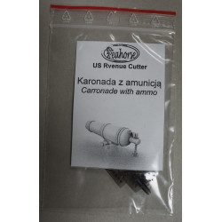 JAV Pakrančių kuterių tarnybos kuteris (1815) - 3D spausdinti karonados vamzdis ir sviediniai