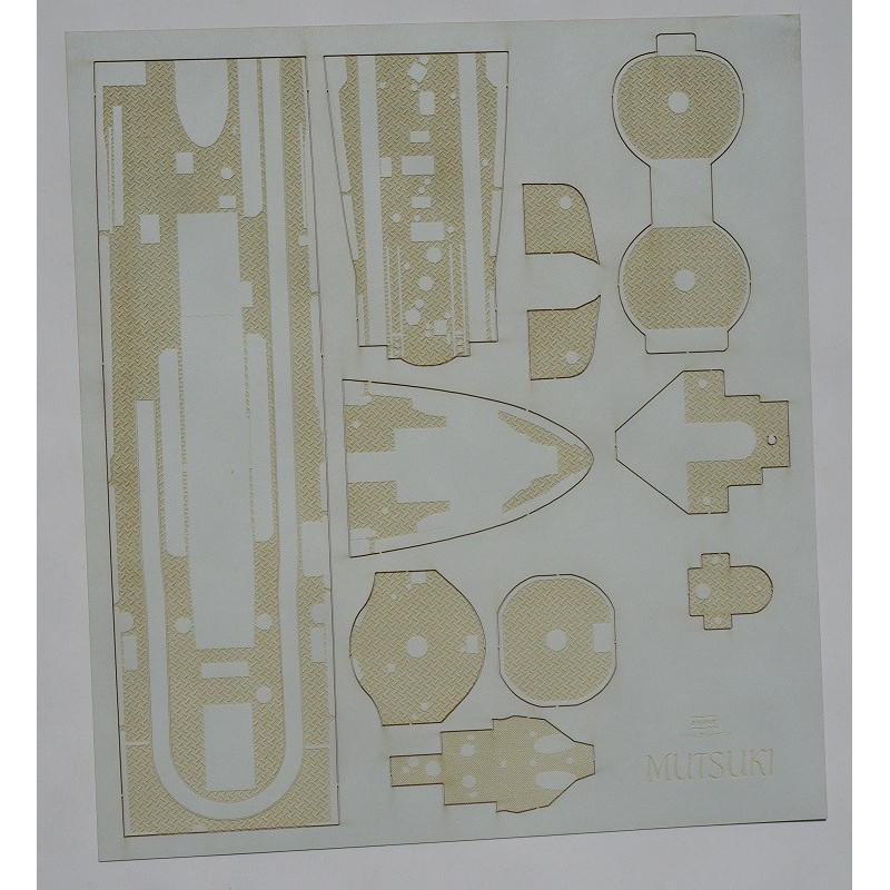 "Mutsuki" - the Japanese destroyer - a laser-cut and engraved deck details "Mutsuki" - the Japanese destroyer - a laser-cut and engraved deck details