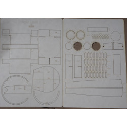 "Tiger I" Ausf. E - a German heavy tank - a laser-cut details