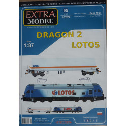 "Dragon 2" LOTOS - lenkiškas elektrinis lokomotyvas ir vagonas-cisterna - rinkinys
