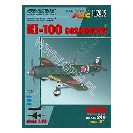 Kawasaki Ki-100 Jb "Goshikisen" - Japonijos naikintuvas