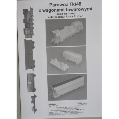 Tkt48 - lenkiškas garvežys su krovininiais vagonais
