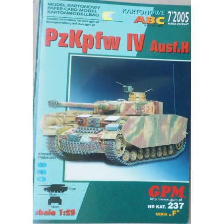 Pz. Kpfw. IV. Ausf. H - the German medium tank