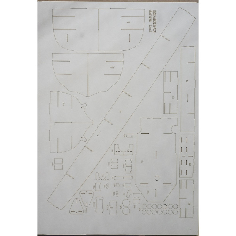 DKM "Bismarck" - the German battleship - a laser-cut details DKM "Bismarck" - the German battleship - a laser-cut details