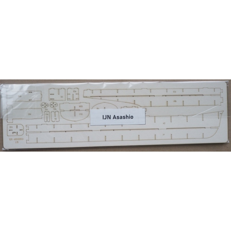 IJN «Asashio» - японский эскадренный миноносец - вырезанные лазером детали IJN «Asashio» - японский эскадренный миноносец - вырезанные лазером детали