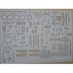 USS "Aaron Ward" (DD-483) - the American destroyer - a laser-cut deck equipment details