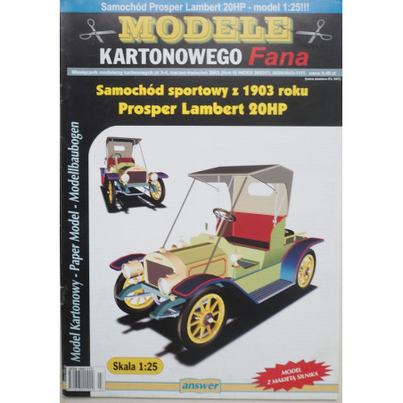 Prosper Lambert 20HP - the 1903 French sports car