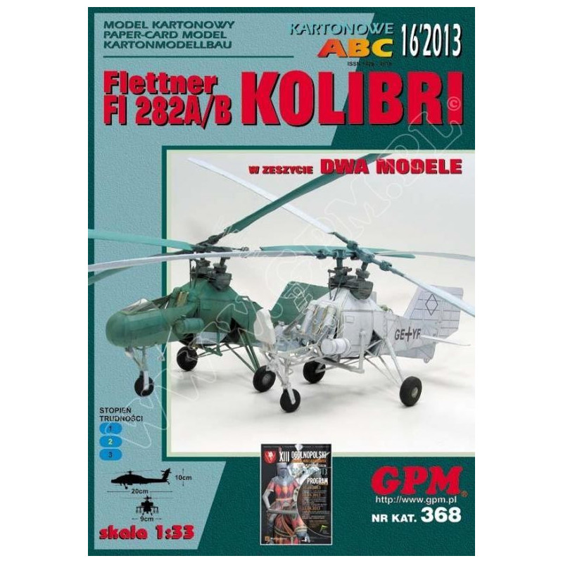 Flettner Fl - 282A / B “Kolibri” – the German helicopter