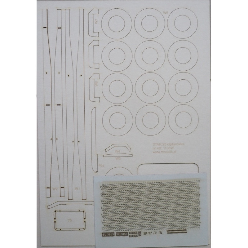 STAR 28/29 - Polish PR covered truck - a laser cut parts
