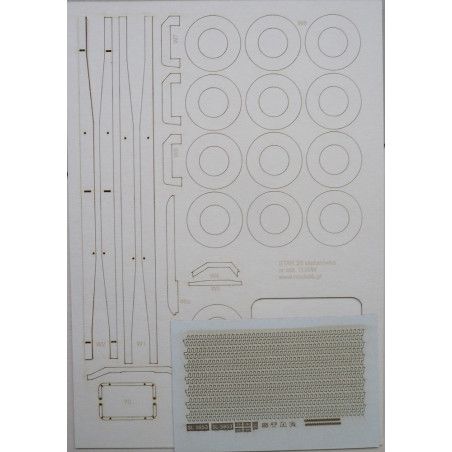 STAR 28/29 - Polish PR covered truck - a laser cut parts