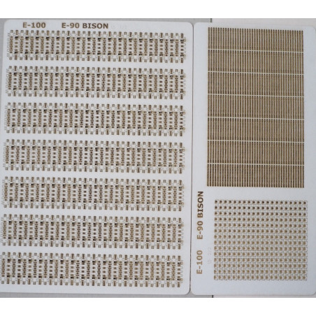 E-100 - the super heavy German tank - prototype - laser cut tracks from separate tracks parts