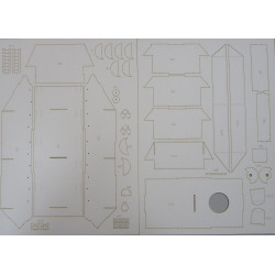 T-34/85 - the USSR/Polish medium tank - a laser cut parts