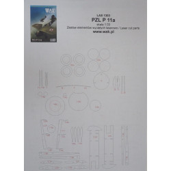 PZL P. 11a - the Polish fighter - a laser cut parts