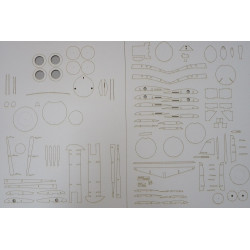 PZL P. 11a - the Polish fighter - a laser cut parts