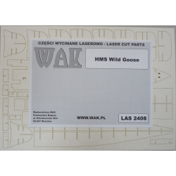 HMS "Wild Goose" - Didžiosios Britanijos ginkluotas šliūpas - lazeriu pjautos detalės