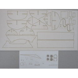 HMS "Wild Goose" - the British armed sloop - a laser cut parts