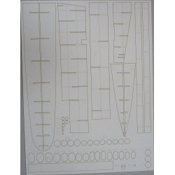 HMS "Grenade" - the British destroyer - a laser cut parts