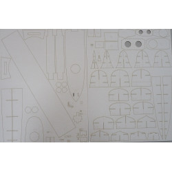 HMS "Grenade" - the British destroyer - a laser cut parts