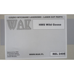 HMS "Wild Goose" - the British armed sloop - a laser cut railings