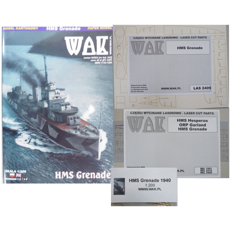 HMS "Grenade" - the British destroyer - a set
