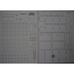 Pz. Kpfw. III. Ausf.G - German medium tank - a laser cut parts
