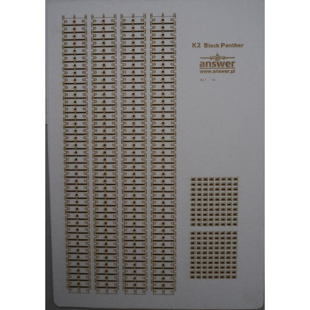 K2 "Black Panther" - South Korean main tank  - laser cut tracks from separate tracks parts