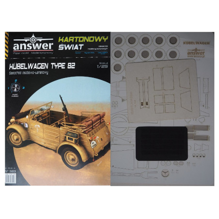 "Kubelwagen" Type 82 - Vokietijos lengvasis visureigis automobilis - rinkinys