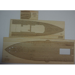HMS "Albatross" - the Australian/ British seaplane carrier - a laser cut wooden deck details