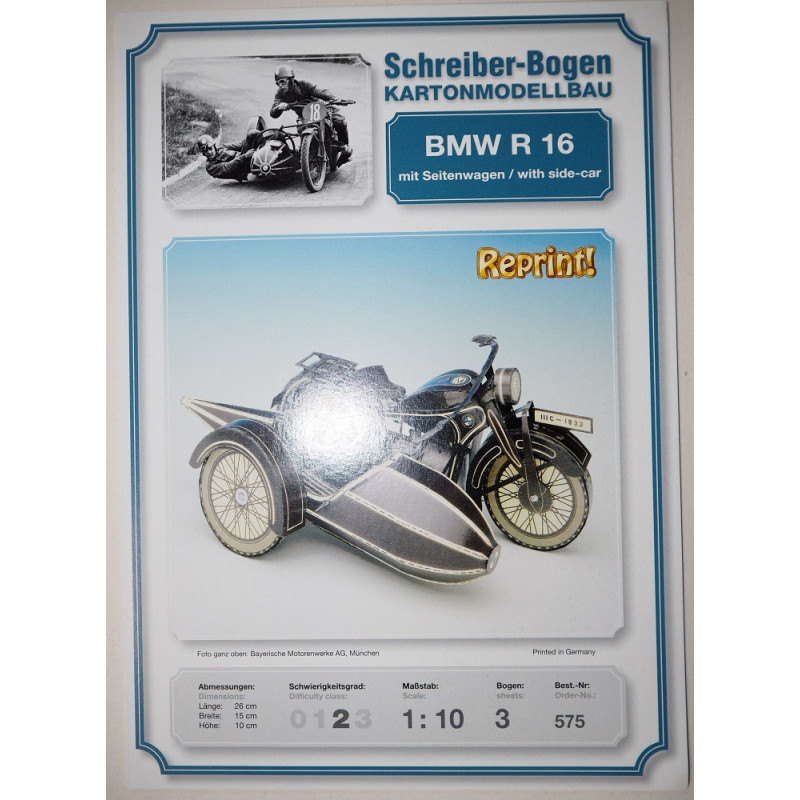 BMW R 16 - Vokietijos motociklas su priekaba