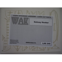 Galway Hooker — ирландское парусное рыболовное и транспортное судно - вырезанные лазером детали