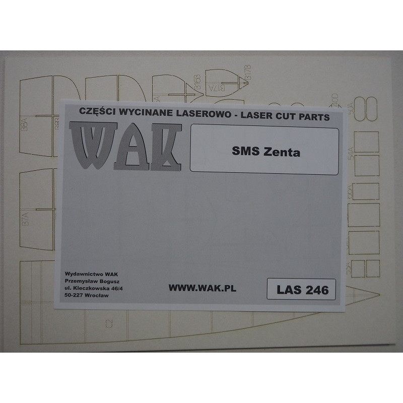 SMS "Zenta" - the Austro-Hungarian armored cruiser - a laser cut parts